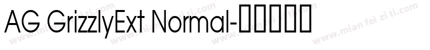 AG GrizzlyExt Normal字体转换
